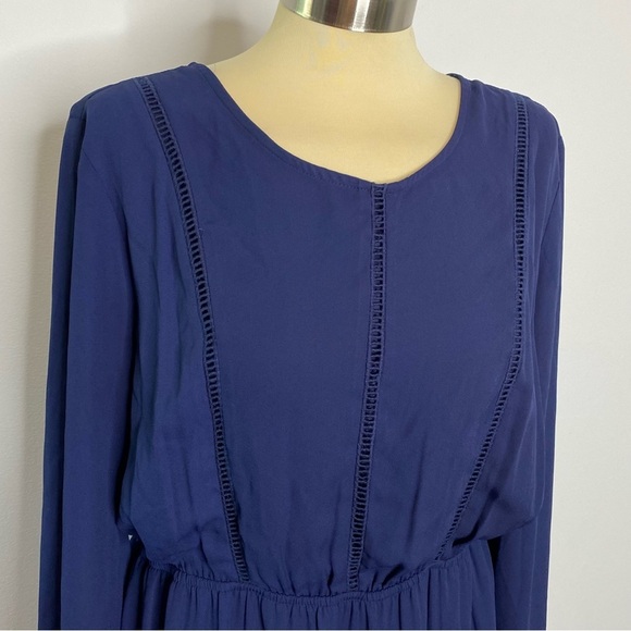 DR2 Dark Blue Inset Dress Pockets in Skirt - Picture 3 of 10